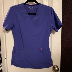 Purple scrub top